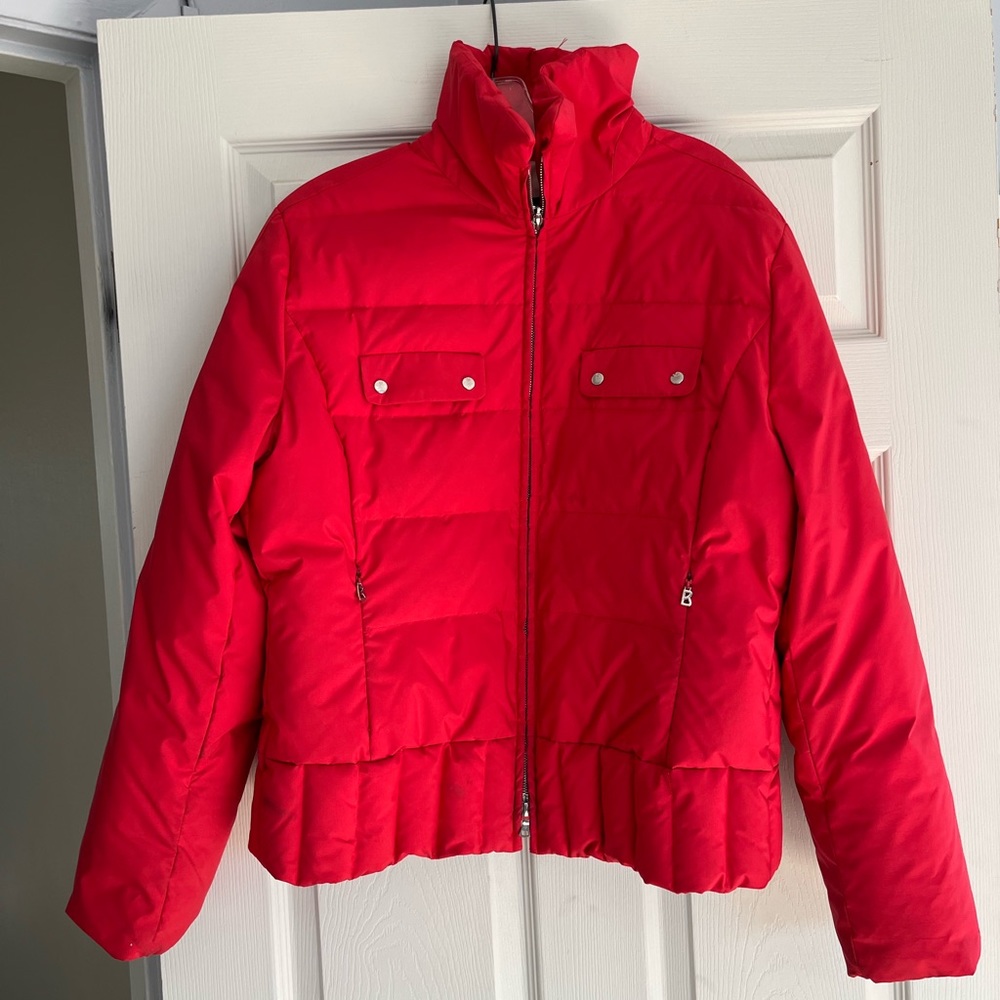 Bogner red ski jacket size US 12
